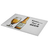 Tijd voor een biersnijplank snijplank (Hoek)