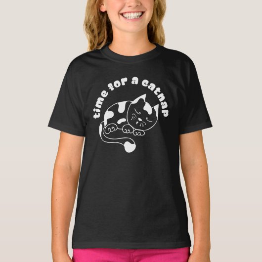 Tijd voor een catnap t-shirt (Voorkant)