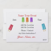 Tijd voor een chill party kaart (Achterkant)