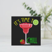 Tijd voor een chill party kaart (Staand voorkant)