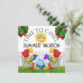 Tijd voor een CHILL uitnodiging (Staand voorkant)