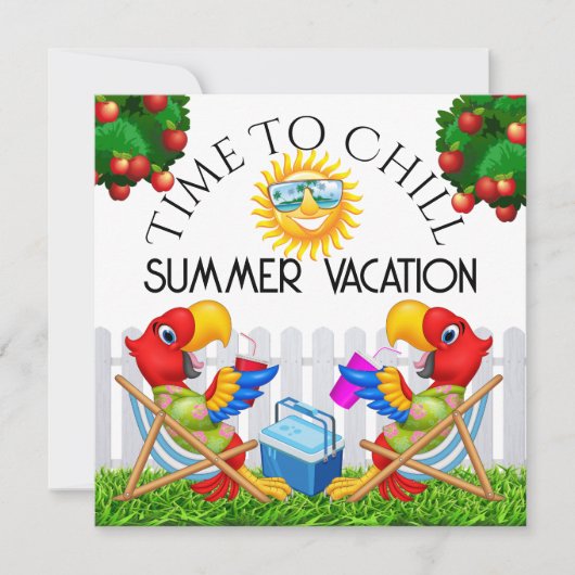 Tijd voor een CHILL uitnodiging (Voorkant)