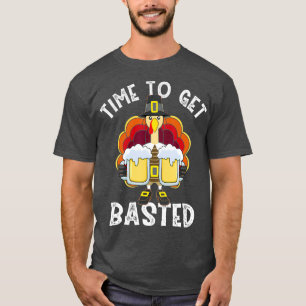 Tijd voor een gebluste grappige Turkse pelgrim Bee T-shirt