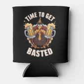 Tijd voor een gebotste grappige Thanksgiving van b Blikjeskoeler (Voorkant)