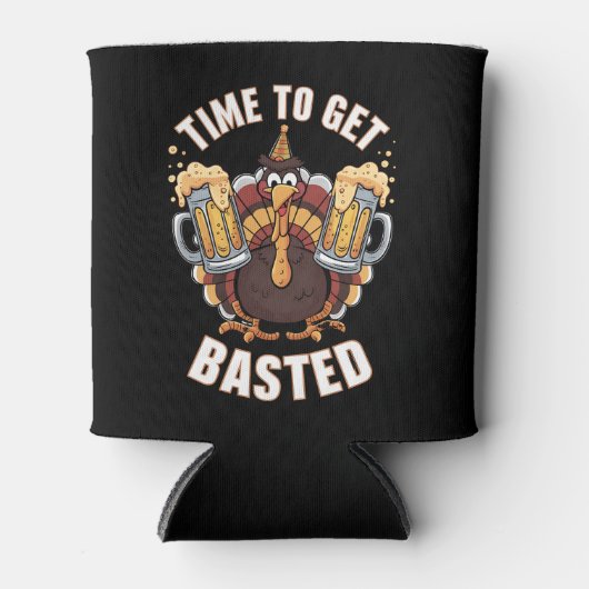 Tijd voor een gebotste grappige Thanksgiving van b Blikjeskoeler (Voorkant)