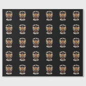 Tijd voor een gebotste grappige Thanksgiving van b Cadeaupapier (Vlak)