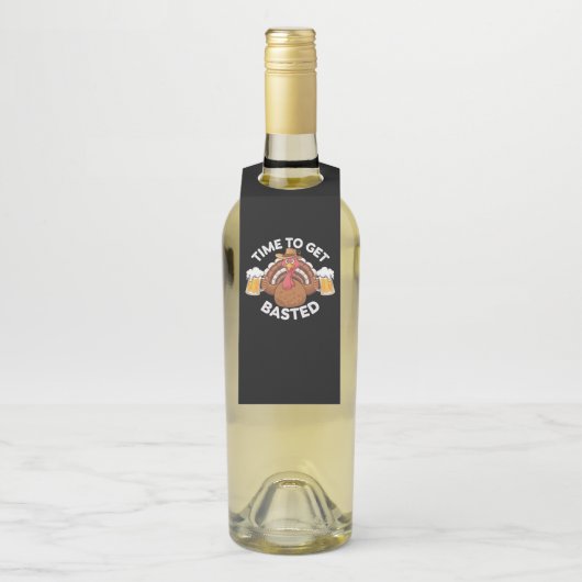Tijd voor een gebotste grappige Thanksgiving van b Flessenhanger (Op fles)