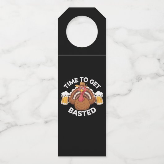 Tijd voor een gebotste grappige Thanksgiving van b Flessenhanger (Voorkant)