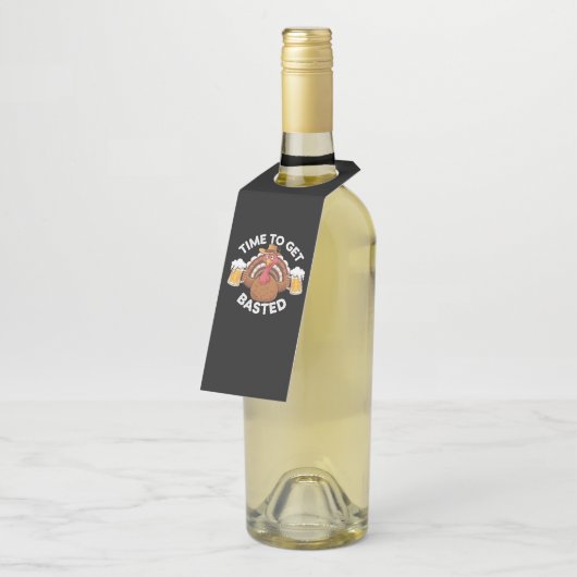 Tijd voor een gebotste grappige Thanksgiving van b Flessenhanger (Schuin)