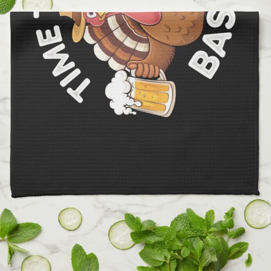 Tijd voor een gebotste grappige Thanksgiving van b Theedoek (Gevouwen)