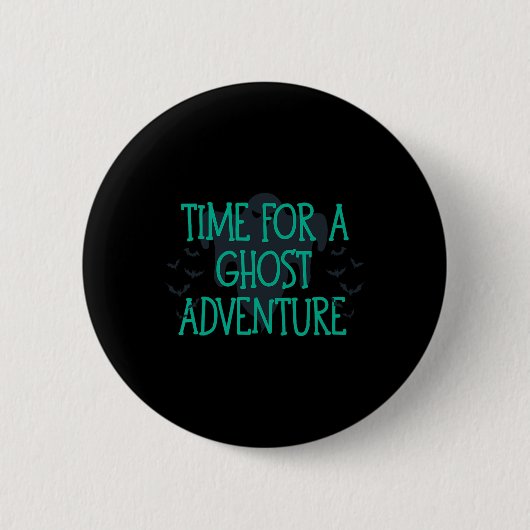 Tijd voor een Ghost-avontuur Ronde Button 5,7 Cm (Voorkant)
