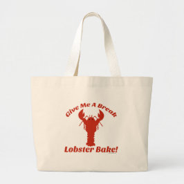 Tijd voor een Lobster Bake Fun Cooking Art Grote Tote Bag