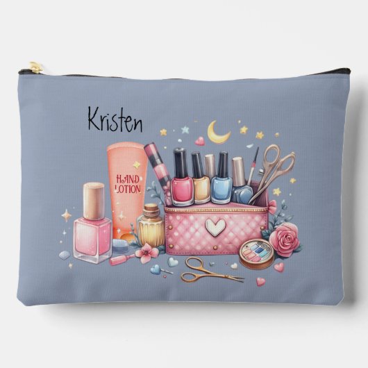 Tijd voor een manicure grote accessoire zakje etui (Voorkant)