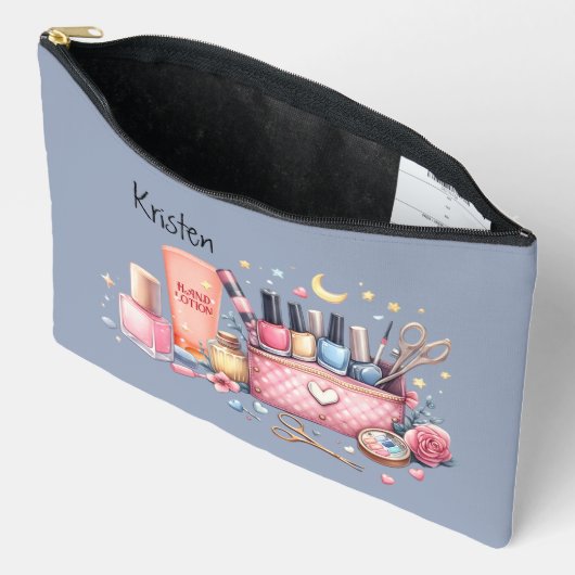 Tijd voor een manicure grote accessoire zakje etui (Open)