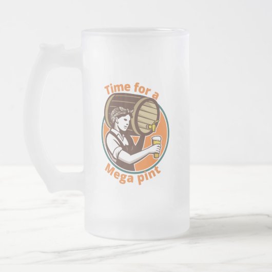 Tijd voor een megapunt matglas bierpul (Links)