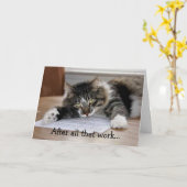 Tijd voor een Nap Afstuderen Kaart (Gele Bloem)