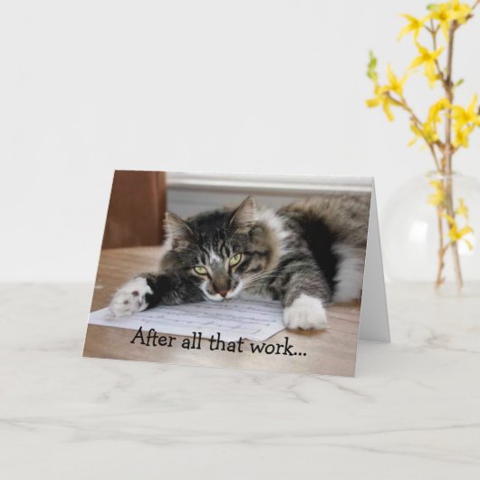 Tijd voor een Nap Afstuderen Kaart (Gele Bloem)