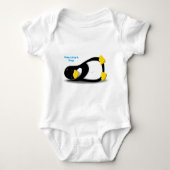 Tijd voor een nap-pinguïn romper (Voorkant)