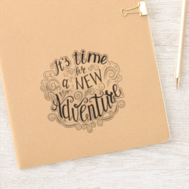 Tijd voor een nieuw avontuur sticker