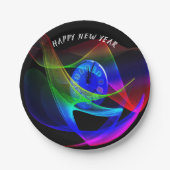 Tijd voor een nieuwjaarsfeest papieren bordje (Voorkant)