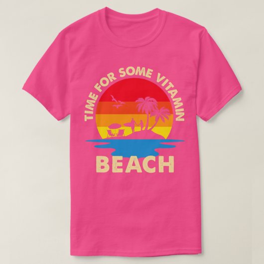 Tijd voor een of andere vitamine-strand t-shirt (Design voorkant)