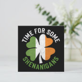 Tijd voor een paar Shenanigans om St Patrick's Day Kaart (Staand voorkant)