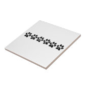 Tijd voor een Pet PAWrty! - pootdruk Tegeltje (Zijkant)