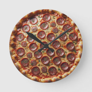 Tijd voor een Slice Pizza Ronde Klok