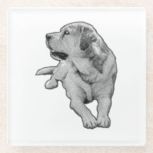 Tijd voor een slokje, kleine vonk glazen onderzetter