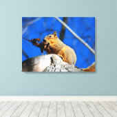 Tijd voor een snack canvas afdruk (Insitu (Houten vloer))