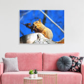 Tijd voor een snack canvas afdruk (Insitu (Woonkamer))