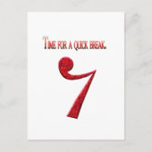 "Tijd voor een snelle pauze" Briefkaart (Voorkant)