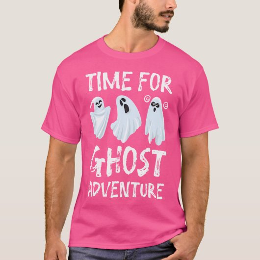 Tijd voor een spookavontuur voor een ghost hunter t-shirt (Voorkant)