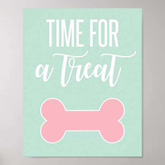 Tijd voor een Tapy-teken voor een Treat Puppy Part Poster (Voorkant)