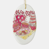 Tijd voor een theaterpartij keramisch ornament (Rechts)