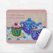 Tijd voor een theepauze muismat (Met muis)