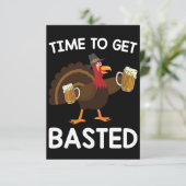 Tijd voor een verbijsterde grappige Thanksgiving i Bedankkaart (Staand voorkant)