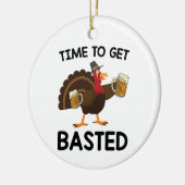 Tijd voor een verbijsterde grappige Thanksgiving i Keramisch Ornament (Links)