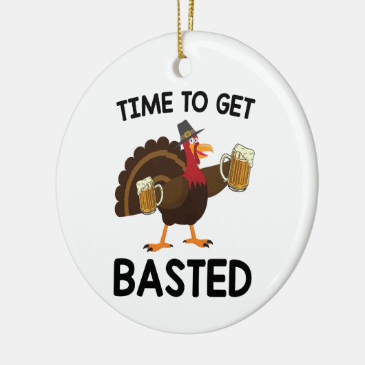 Tijd voor een verbijsterde grappige Thanksgiving i Keramisch Ornament (Links)