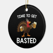 Tijd voor een verbijsterde grappige Thanksgiving i Keramisch Ornament (Links)