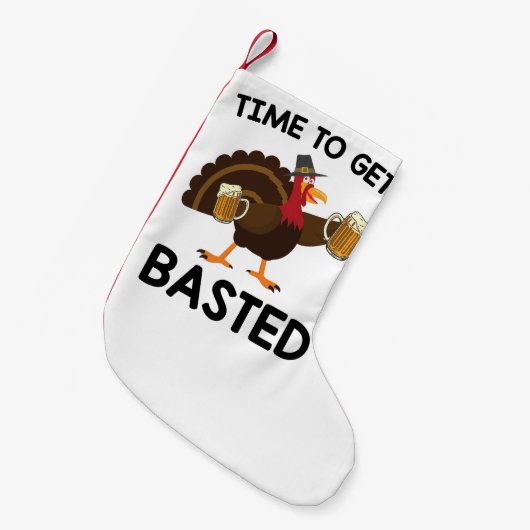 Tijd voor een verbijsterde grappige Thanksgiving i Kleine Kerstsok (Voorkant (Hangend))