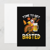 Tijd voor een verbijsterde Thanksgiving Turkije Da Kaart (Voorkant / Achterkant)