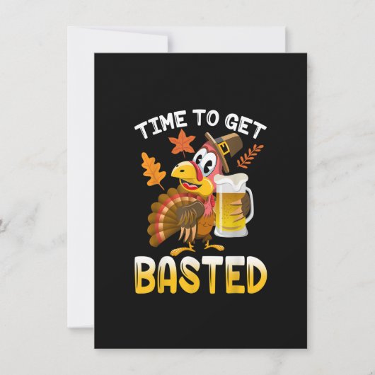 Tijd voor een verbijsterde Thanksgiving Turkije Da Kaart (Voorkant)