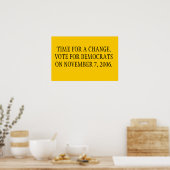 Tijd voor een wijziging poster (Keuken)