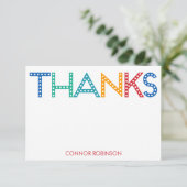 Tijd voor feestdagen - Bedankt voor je kaarten - B (Staand voorkant)