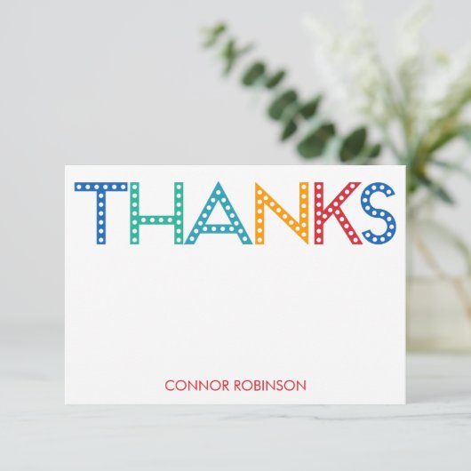 Tijd voor feestdagen - Bedankt voor je kaarten - B (Staand voorkant)