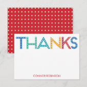 Tijd voor feestdagen - Bedankt voor je kaarten - B (Voorkant / Achterkant)