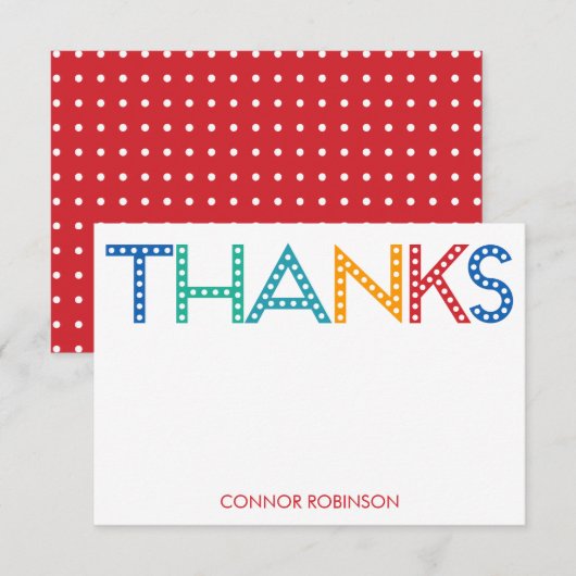 Tijd voor feestdagen - Bedankt voor je kaarten - B (Voorkant / Achterkant)