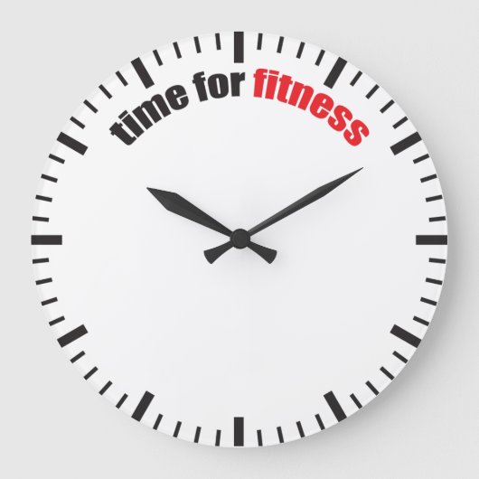 Tijd voor fitness - gym Motivation Grote Klok (Voorkant)