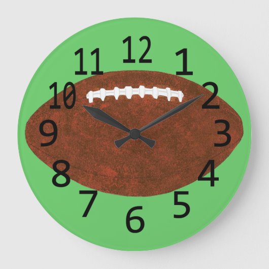 Tijd voor Football Wall Clocks Grote Klok (Voorkant)